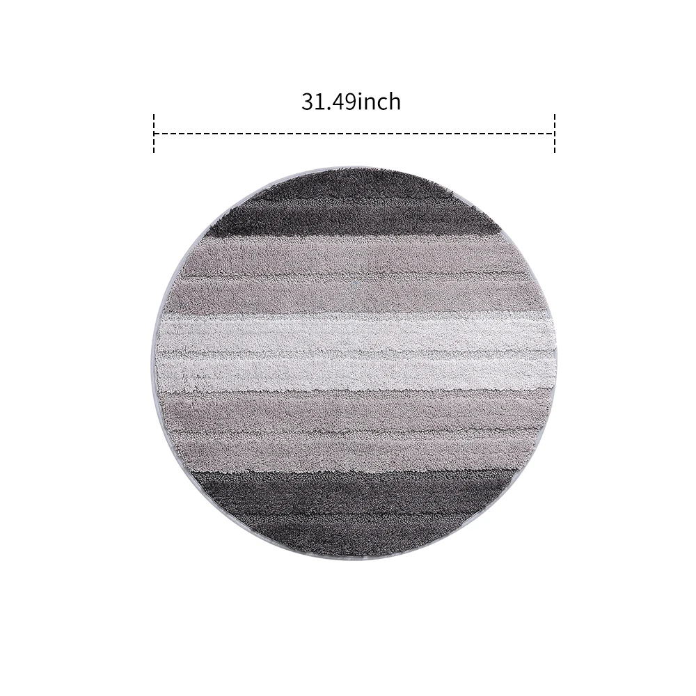 Soft Microfiber Rug Kitchen Carpet Floor Mat Round Carpet Anti-slip Bath Mat Livingroom Home Bedroom Machine Washable Carpet