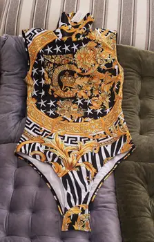 

Summer New Fashion Adult Women Female One-Piece Printing Swimsuit Ladies' Swimwear