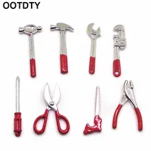 8 шт Мини Миниатюрный Кукольный домик комната садовые аксессуары молоток отвертка Ручной инструмент