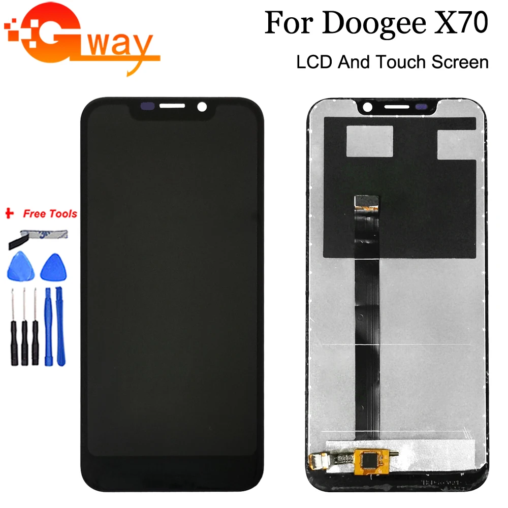 5 &quotДля Doogee X70 ЖК-дисплей кодирующий преобразователь сенсорного экрана в сборе 100%