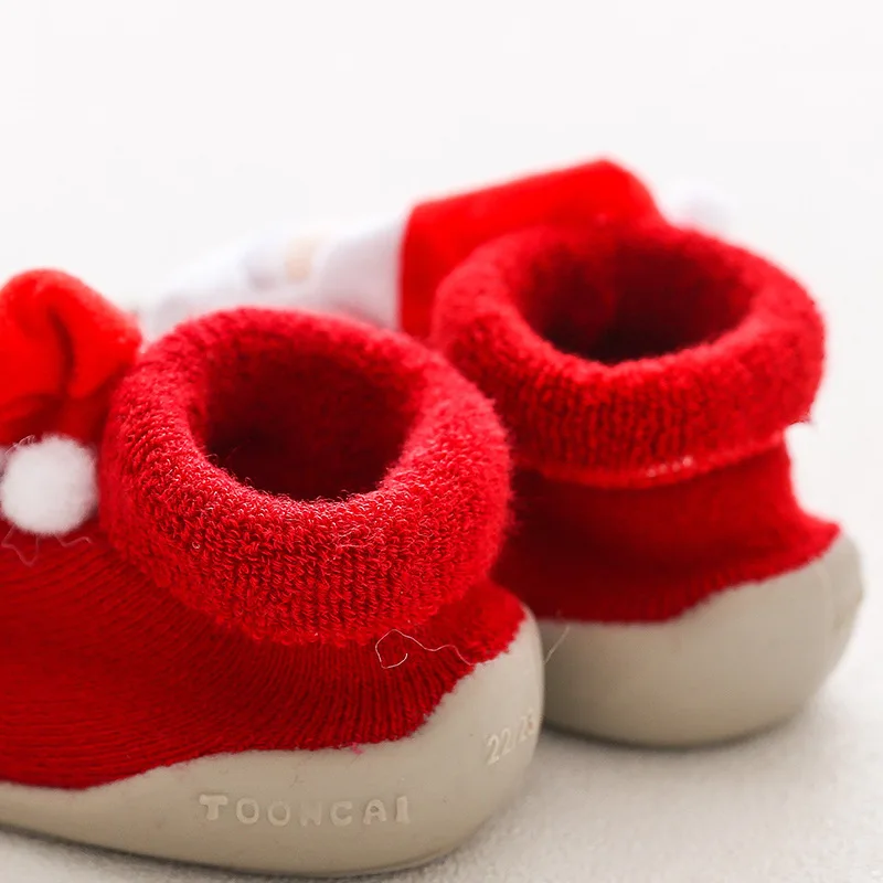 Autumn And Winter New Rubber Toddler Shoes Boys And Girls Knitted Casual Shoes Cartoon Three-Dimensional Rubber Non-Slip Shoes