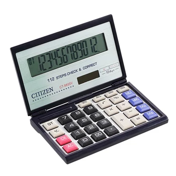 

Gtttzen Electronic Desktop Calculator CT-8855V Solar Battery Multi-Function Office Calculator-SCLL