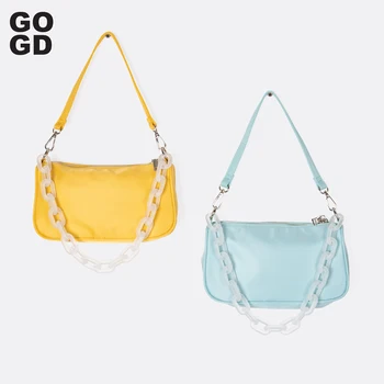 

[GOGD]Hot Sell Temperament Female Bag 2020 Quality Women Shoulder Small Square Bag Casual Wild Girl Daily Phone Bag Tide Beige