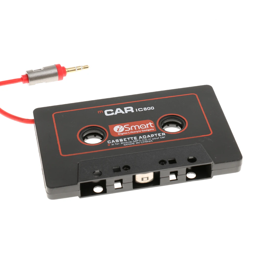 Audio Cassette Tape Stereo Adapter 3.5mm Plug Jack For MP3 MP4 CD Player