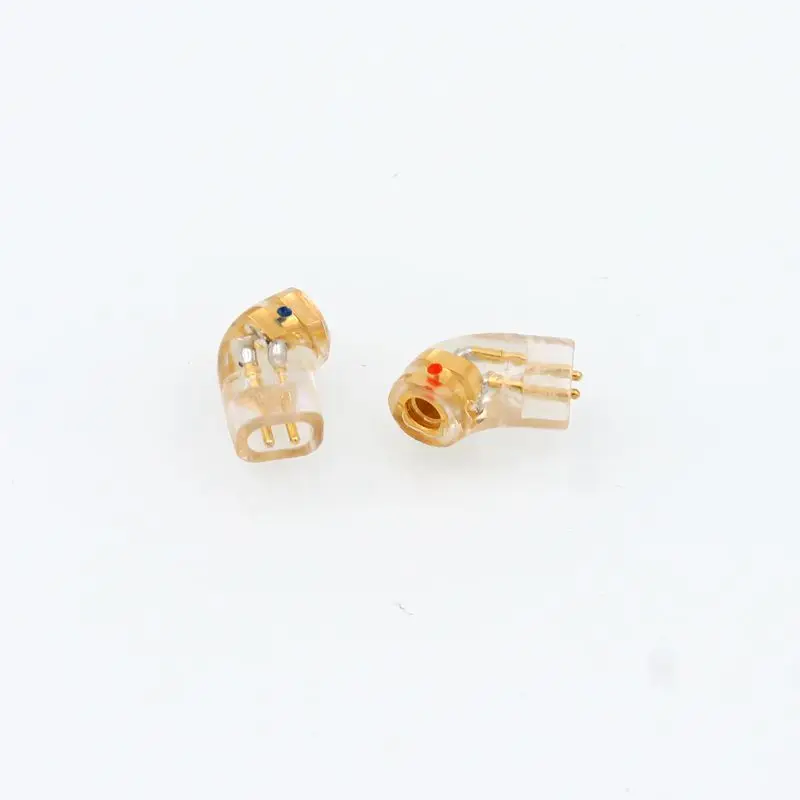 

pair Gold Plated QDC Headphone Plug for QDC Male to MMCX 0.78mm Female Converter Adapter