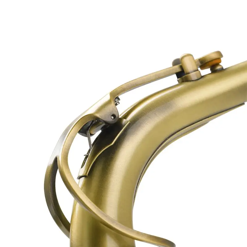 Sax изгиб шеи для альт саксофона античная латунь теплоизоляционные 24,5 мм сопла саксофон части с профессиональным кожаным подкладом