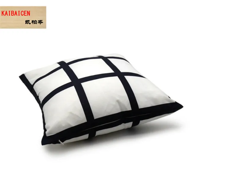 

100 шт./лот пустая короткая флисовая наволочка 4 ячейки/6 ячеек/9 ячеек сублимационная термопечать 40*40 см Двусторонняя сетка