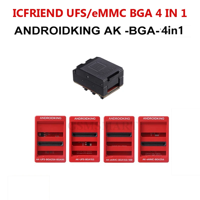 Адаптер для разъема ICFRIEND ANDROIDKING AK UFS/eMMC BGA 4 в 1 UFS eMMC 254 + 153 | Мобильные телефоны и