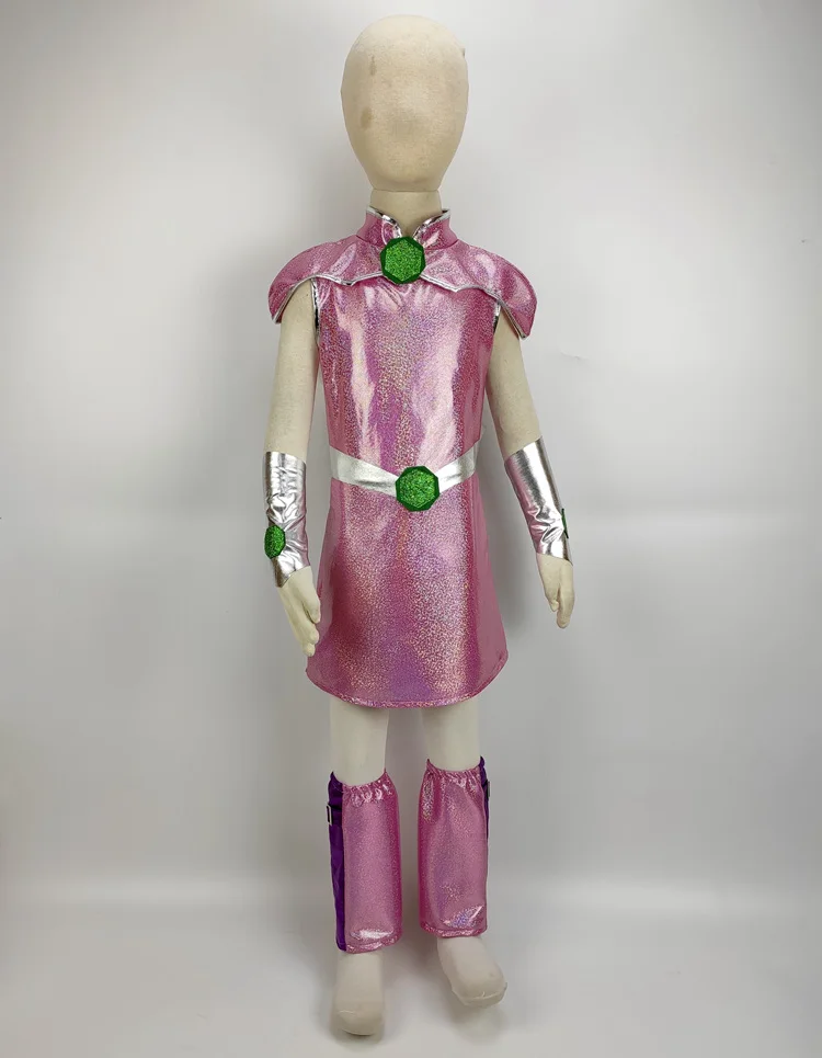 New costume Teen Starfire Cosplay for Kids TuTu Dress Halloween Costume (3-9Years) Party Dress cosplay costume kids girls dress