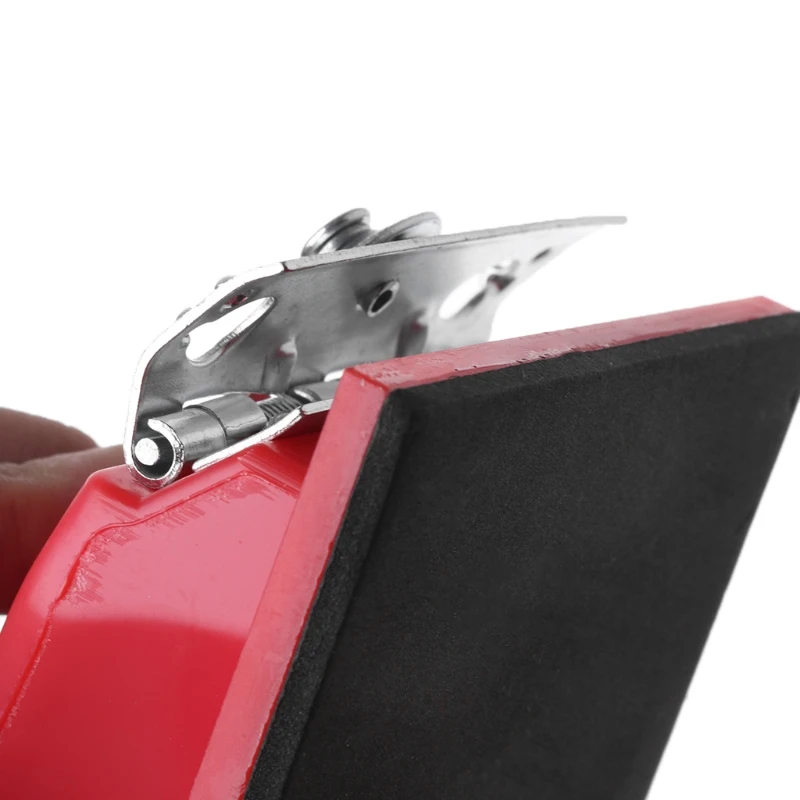 New Style FashionRectangle Paper Grit Sandpaper Holder Hand Sander Red Black Small/Large