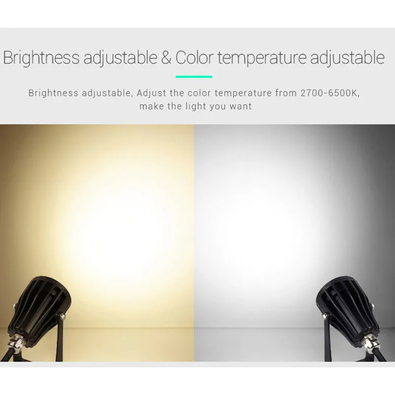 Miboxer 6W RGB+CCT Smart LED Garden Light FUTC04 AC100~240V Waterproof Outdoor Milight FUTC03 FUTC05 RGB+CCT Lawn lamp Lighting