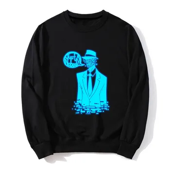 

High-Q Unisex Anime SCP Hoodie Secure Contain Protect Casual O Neck pullover Hoodies Noctilucent SCP Foundation Hoodie