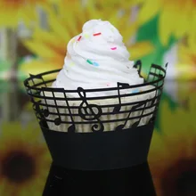 50 шт. музыкальные ноты кекс обертки украшения торта полые кексы выпечки чашки музыкальные ноты персонал шаблон кекс обертки