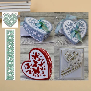 

Butterfly Heart Metal Cutting Dies Stencils for DIY Scrapbook Photo Album Paper Card Decorative Craft Embossing Dies