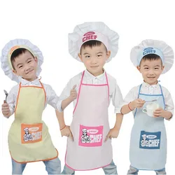 Ensemble de 2 pièces pour enfants HS2, tablier Junior, chapeau de Chef, costume de poche, outil de cuisine pour enfants, boisson, accessoires de cuisine familiale, 2022 