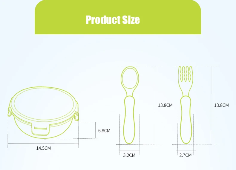 Hogokids Dish Set of Children's Dishes Stainless Steel Bowl Children's Dish Tableware for Feeding Baby Feeding Bowl Dinnerware
