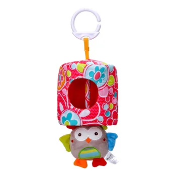 

Practical Educational Toy Cute Washable Crib Peekaboo Interesting Portable Plush Pull Shock Pendant Car Hanging Animal Infant