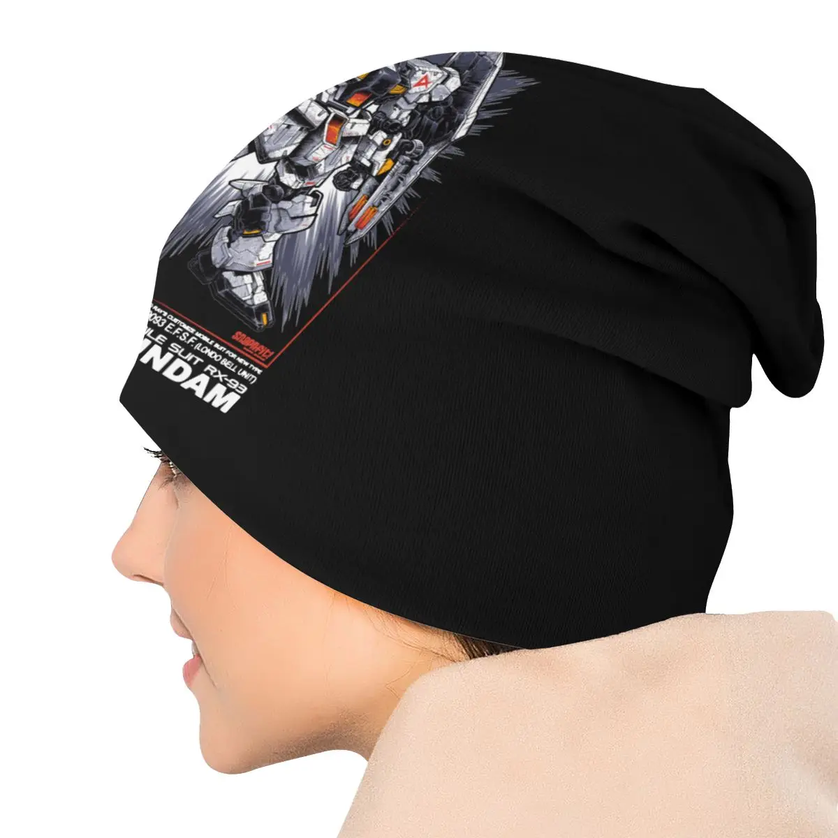 Nu Gundam Robot Caps Anime Cool Hip Hop 