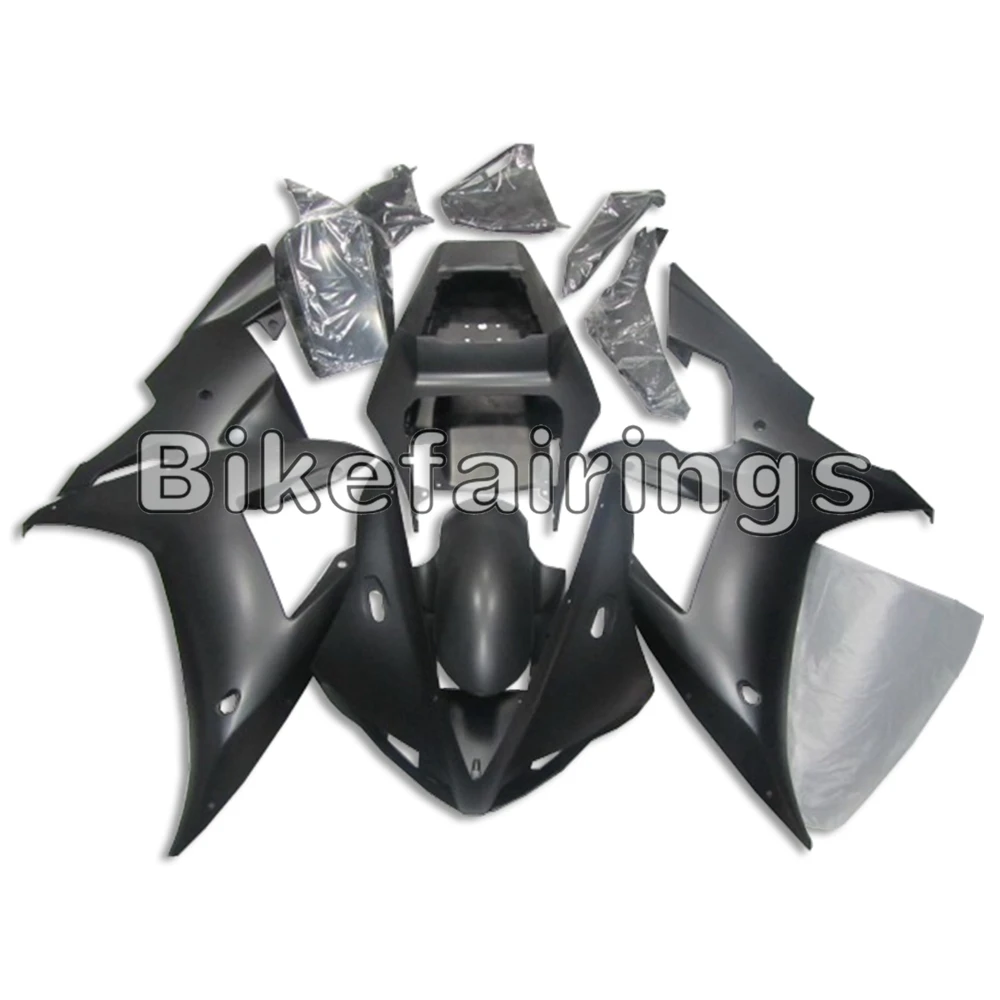 Полный матовый черный обтекатель комплект для Yamaha 2002 2003 YZF1000 R1 02 03 R1 ABS пластик впрыска Cowlings велосипед кузов комплект