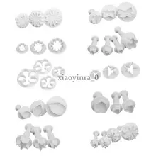 Инструменты для торта, 33 шт., инструменты для украшения торта, печенья, помадки, плунжеры, инструменты для выпечки