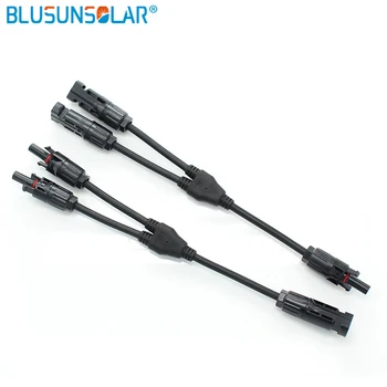 

50 pairs TUV Standard Branch Y 2 to 1 Solar Parallel Cable Connectors Female & Male for PV Modules Connection