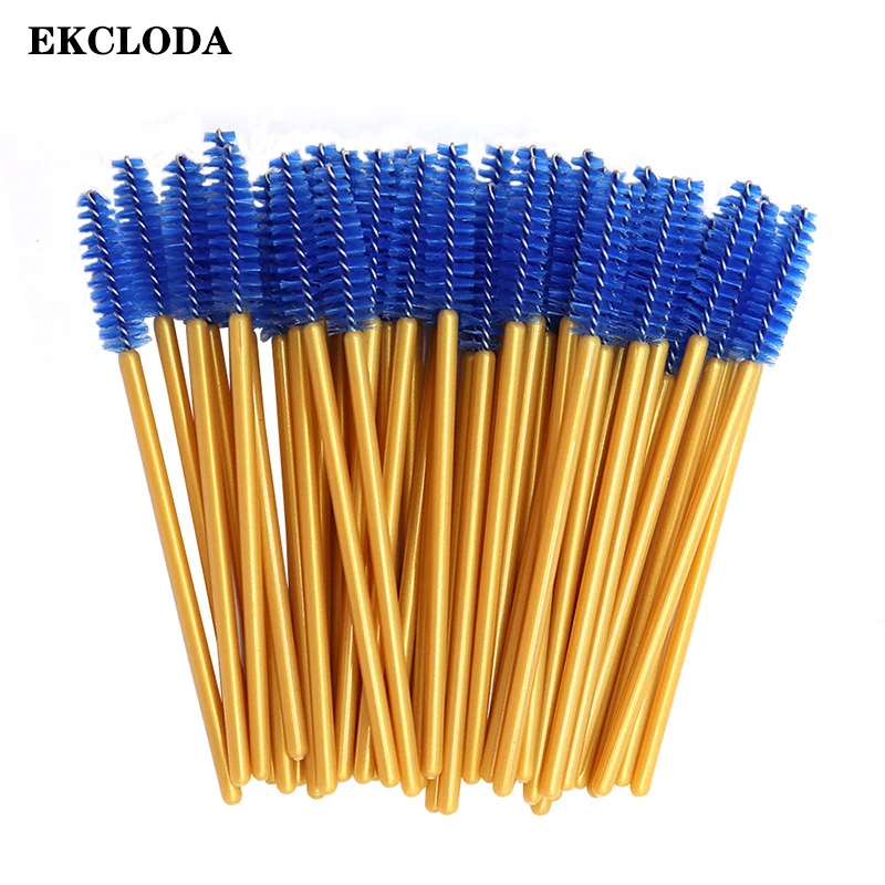 50pcs High Quality Nylon Disposable Mascara Wands Soft Mascara Brush