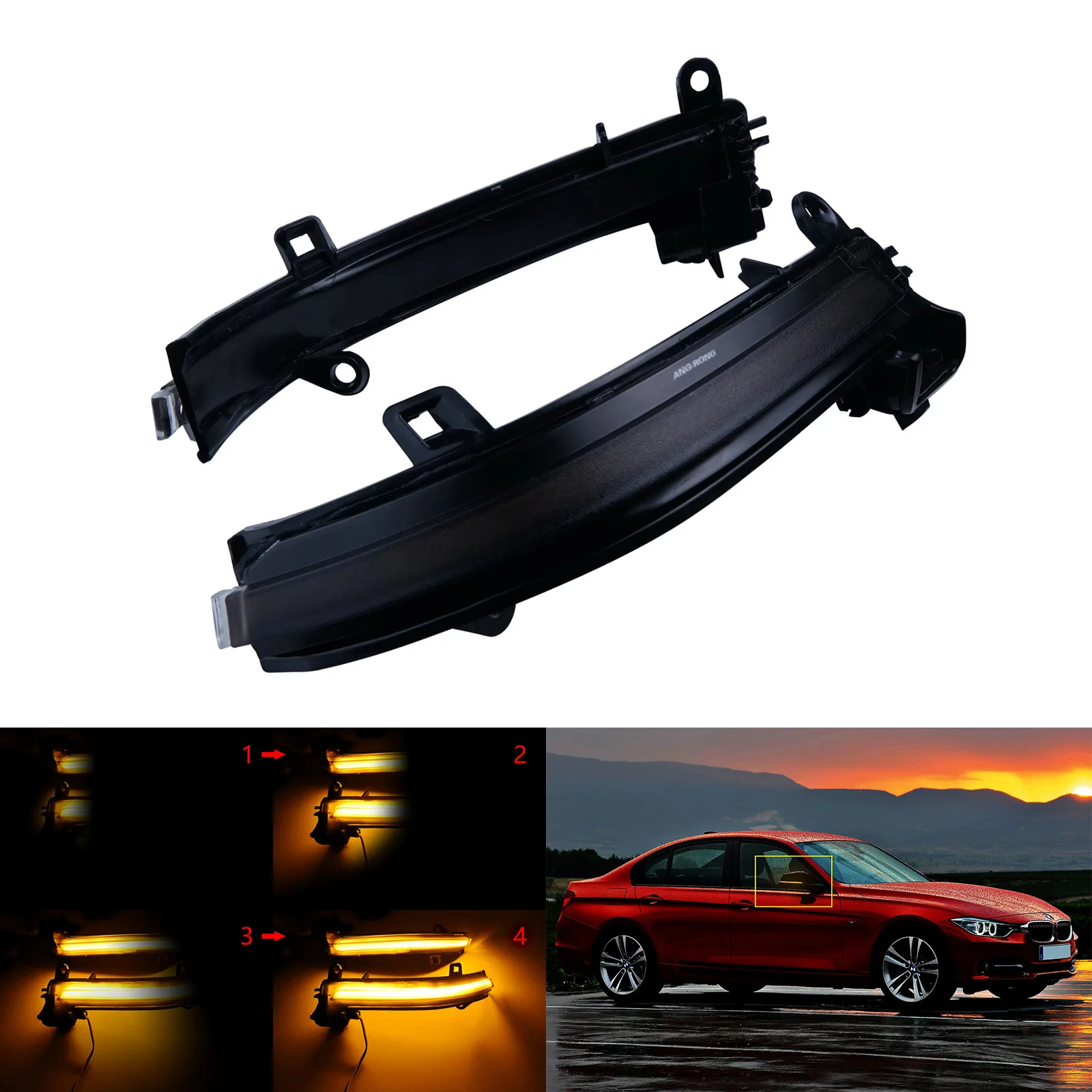 

Зеркальный Динамический светодиодный индикатор поворота для BMW F20 F21 F22 F30 F35 F34 F33