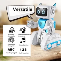 Water And Electric Mix RC Robot Fingerprint Recognition Touch Sensing Obstacle Avoidance Sing And Dance Flash Eye RC Toy For Kid 2