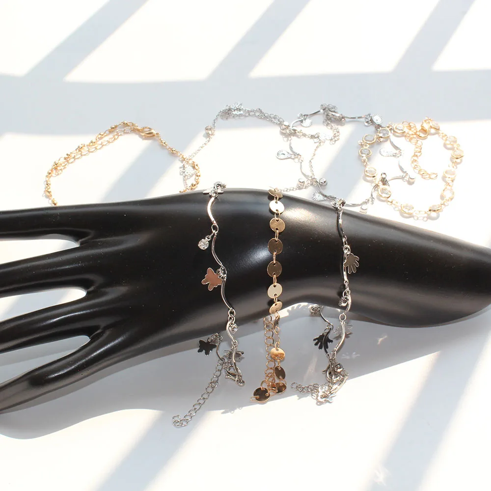 2019 11 Kinds Leaf Bracelet for Women with Crystal Stones Link Chain Minimalist Anklet Bracelets Bangle Jewelry Gift for Mom
2019 11 Kinds Leaf Bracelet for Women with Crystal Stones Link Chain Minimalist Anklet Bracelets Bangle Jewelry Gift for Mom