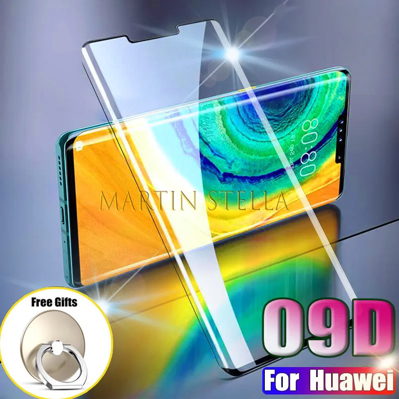 Protector de pantalla de cristal templado 9D para Huawei Mate 30 Pro 20 Lite, Protector de pantalla para Huawei P20 Lite P30 P40 Pro Plus 10H