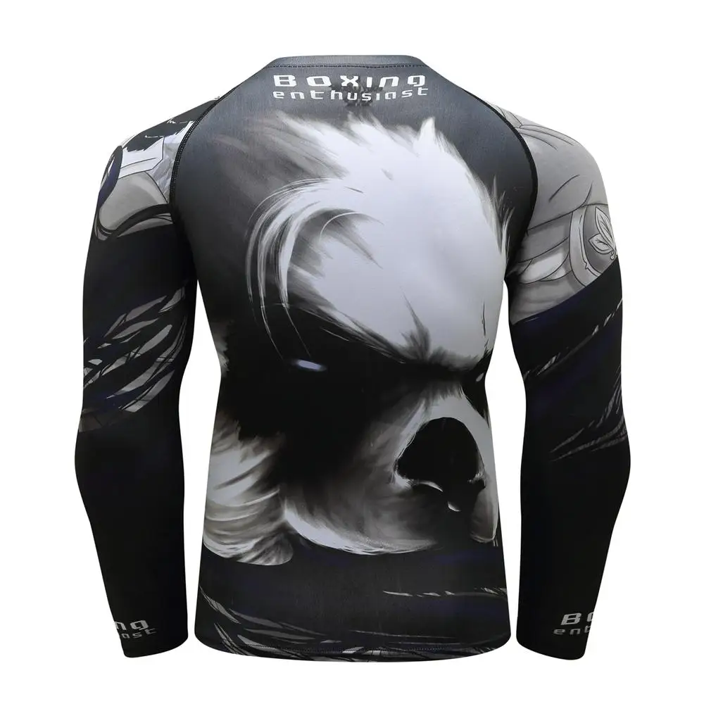 jiu jitsu rash guard men sport kickboxing set mma compression t-shirt + pants muay thai shorts rashguard bjj gi training tracksuit sports apparel mens t shirt
