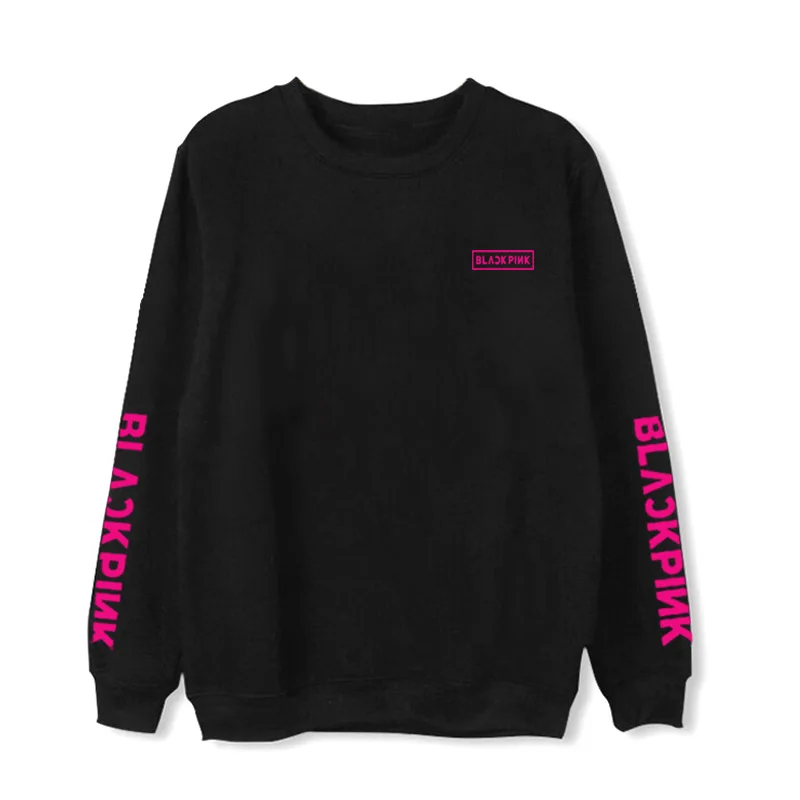 KPOP BLACKPINK LISA ROSE Jennie Jisoo альбом толстовка с капюшоном в стиле хип-хоп Повседневная Свободная одежда пуловер с принтом толстовки с длинными рукавами WY965