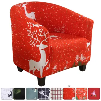 

Christmas Elastic Bathtub Armchair Sofa Cover Polyester&Spandex Stretchable Sofa Seat Cover Protector Washable Slipcover new