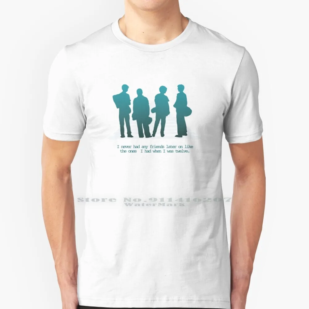 Maglietta Stand By Me 100% Puro Cotone Stand Me Stand By Me Stephen King Cult Movie 80S River Pheonix Film Film