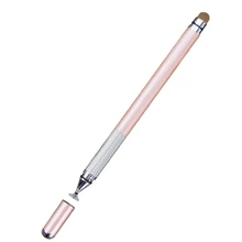 Гладкий сенсорный экран офисные чертежные металлические подарки портативный емкостный для письма Универсальный 2 в 1 многоцелевой Стилус ручка присоска