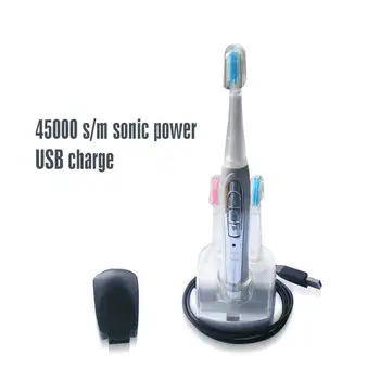 

Sonic Electric Toothbrush 46,000 strokes/min 4 Speeds Rechargeable Gum Massager Toothbrush