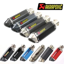 Мотоцикл Akrapovic выхлоп 51 мм мото Глушитель Трубы побега с DB killer для honda cbr 125r integra 750 cb 400 dio 34 sh zoomer