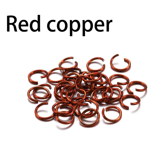 6 8 10 mm Aluminum Soft Open Jump Ring Split Rings Connectors For DIY Jewelry Making Findings Supplies Accessories