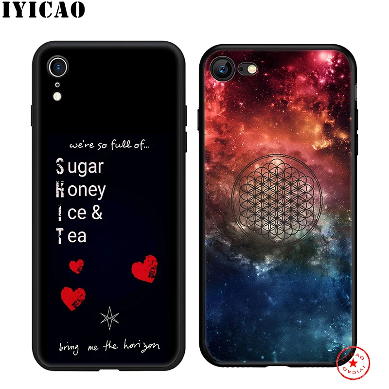 Мягкий чехол IYICAO The bring me horizon BMTH для iphone 11 Pro Xr Xs Max 6 6s 7 8 Plus 5 5S Se, силиконовый TPU 7 Plus