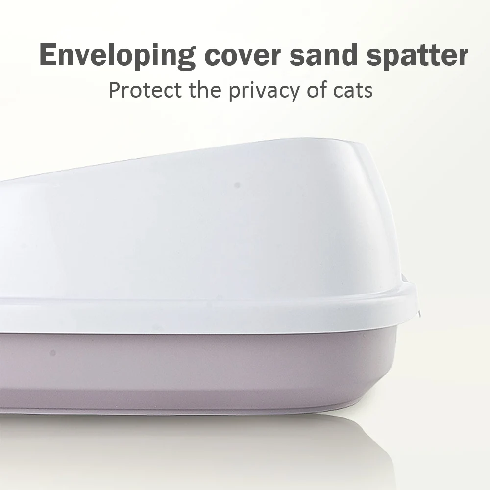 Semi Closed Pet Cat Litter Box Detachable Pet Toilet Bedpan Anti Splash Cat Dog Tray Kitten 4
