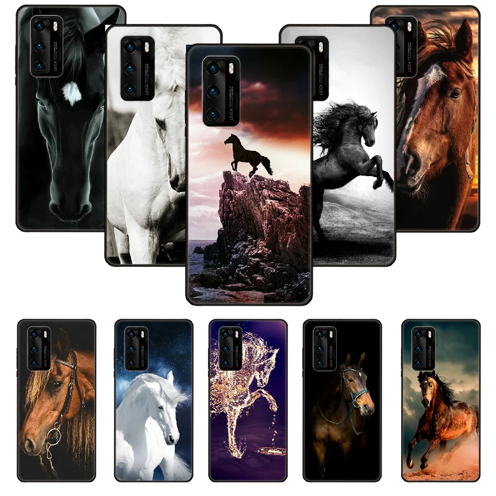 Чехол для телефона Huawei P20 P30 P40 P Smart Z + P10 Mate 30 10 20 Lite Pro черный чехол-бампер из ТПУ Prime