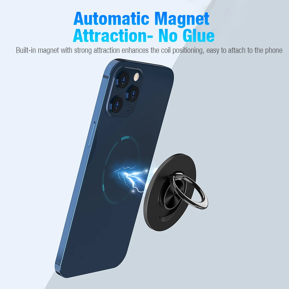 Magnetic Finger Ring Holder for MagSafe iPhone 12 13 mini Pro Max Car Mount Bracket Sticker Magnet Stand pro | Мобильные телефоны и