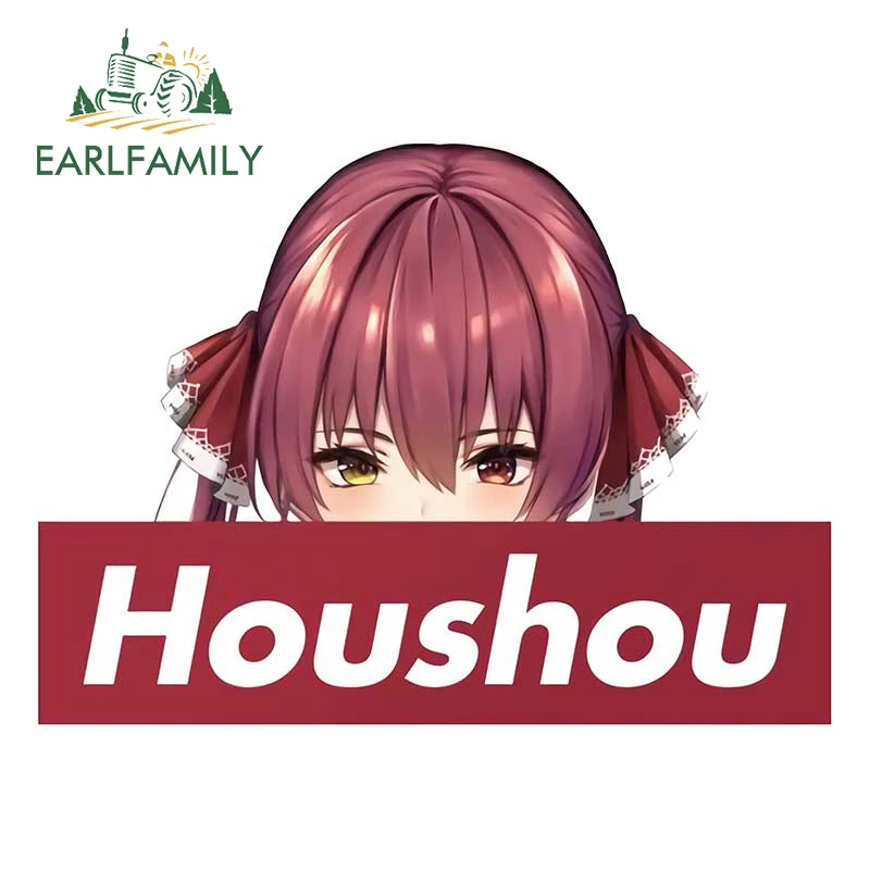 

EARLFAMILY 13 см x 9,5 см Houshou Marine Hololive наклейки для автомобиля JDM аксессуары для скейтборда водонепроницаемые виниловые наклейки товары для творчества