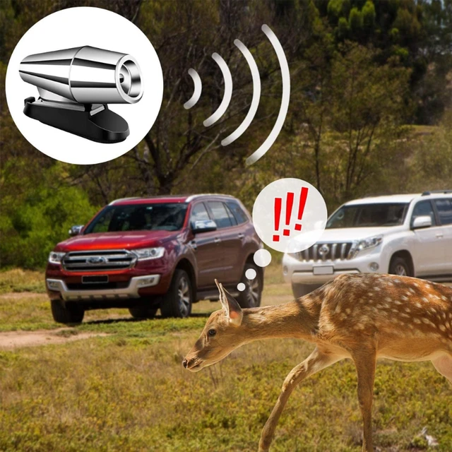 2 sifflets de cerf dispositif d'avertissement de la faune Animal, alerte  ultrasonique pour véhicules de voiture, accessoires de sécurité pour motos  - AliExpress