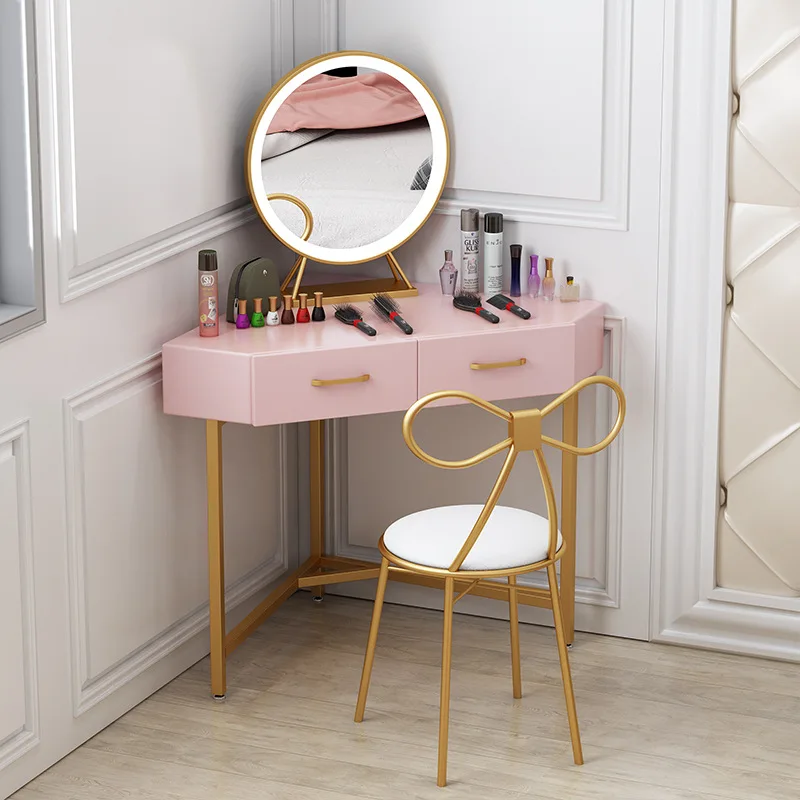 Железный стол для макияжа североевропейская простая комната принцессы и стул