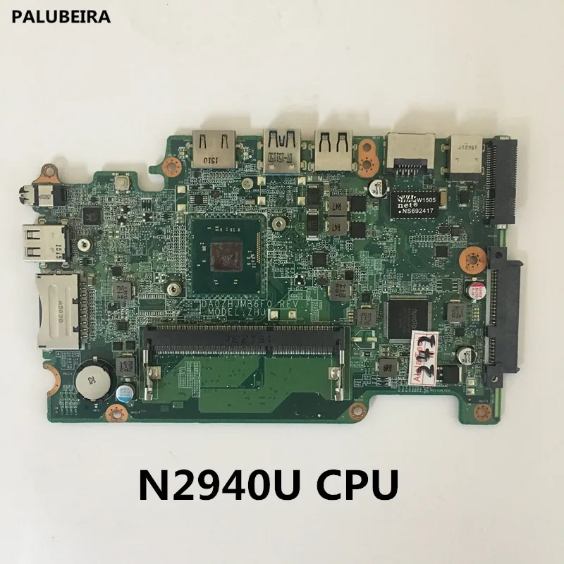 PALUBEIRA материнская плата для Acer Aspire E3-111 для путешествий B115-M DA0ZHJMB6F0 Материнская плата ноутбука с процессором N2940U