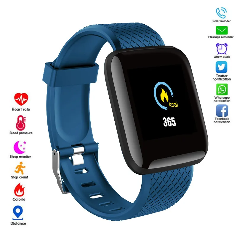 

New D13 Smart Bracelet Fitness Tracker Heart Rate Blood Pressure Monitor Smart Band IP67 Waterproof Sports For Android IOS Phone