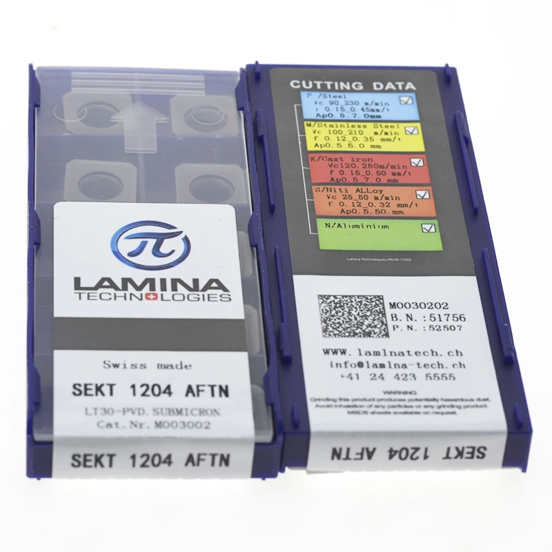 10 шт/лот SEKT 1204 AFTN LAMINA CNC лезвие карбида вставки