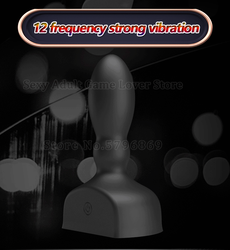 Plug Anal Inflável Vibratório Dilatador de Próstata Mr-Play Buttplug