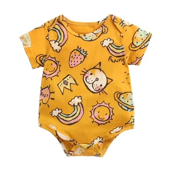 

Fashion 2020 Baby Boy Girls Summer Clothing Cute Cotton Soft Romper Jumpsuit For Newborn Infant Clothes Onesie Sunsuits Bodysuit
